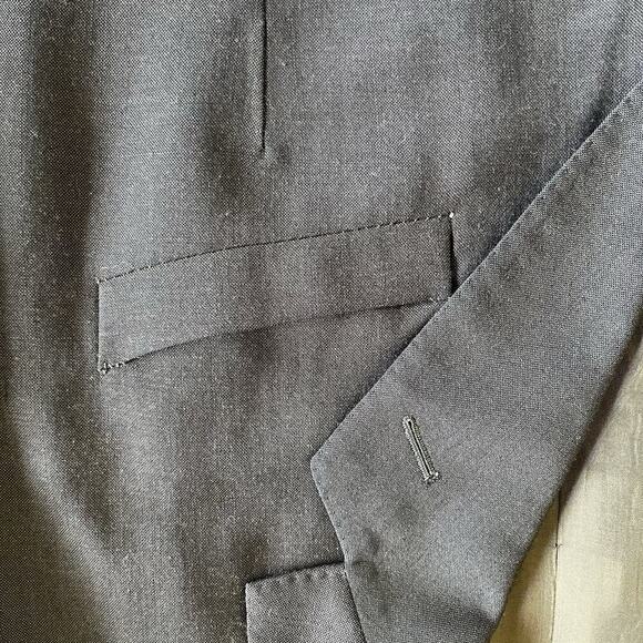 Vintage Dior Monsouir dark navy blue Blazer Suit Jacket size 53 wool - Picture 5 of 10